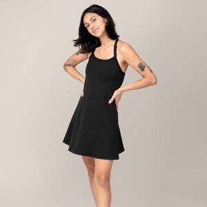 Kindred Bravely Stevie Active Racerback Nursing Dress Black New With Tags